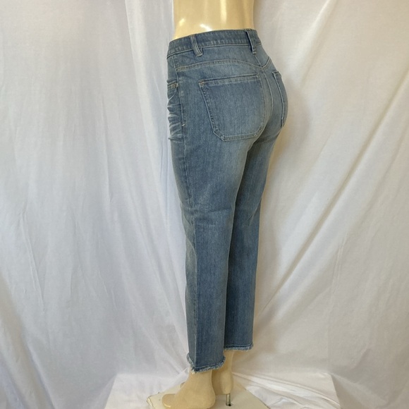 WIT & WISDOM Jeans Women’s Tummy Control Size 6 Crop Skinny Frayed Hem NWOT - Picture 7 of 10